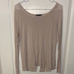 Olivaceous Beige Long Sleeve Top